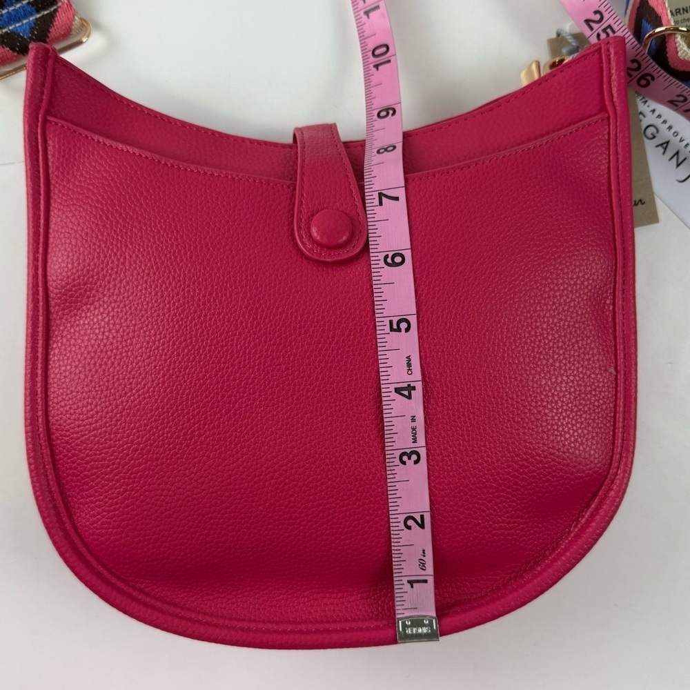 Calin Collection Pink Crossbody Purse Vegan Leather PETA Approved Bag NWT NEW - Picture 10 of 12